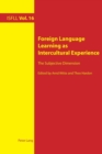 Image for Foreign Language Learning as Intercultural Experience : The Subjective Dimension