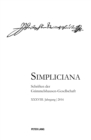 Image for Simpliciana XXXVIII (2016) : 38