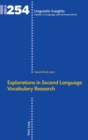 Image for Explorations in Second Language Vocabulary Research