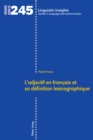 Image for L&#39;adjectif en frandcais et sa definition lexicographique
