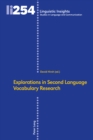Image for Explorations in Second Language Vocabulary Research : volume 254