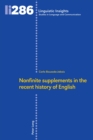 Image for Nonfinite supplements in the recent history of English