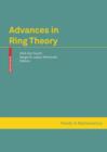 Image for Advances in ring theory