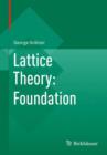 Image for Lattice theory  : foundation