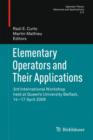 Image for Elementary Operators and Their Applications
