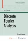 Image for Discrete Fourier Analysis