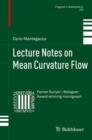 Image for Lecture notes on mean curvature flow : v. 290