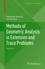 Image for Methods of geometric analysis in extension and trace problems.