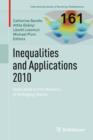 Image for Inequalities and applications &#39;10