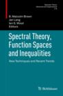 Image for Spectral theory, function spaces and inequalities