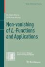 Image for Non-vanishing of L-Functions and Applications