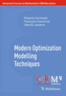 Image for Modern Optimization Modelling Techniques