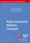 Image for Modern optimization modelling techniques