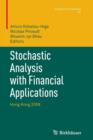 Image for Stochastic Analysis with Financial Applications : Hong Kong 2009