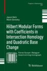 Image for Hilbert modular forms with coefficients in intersection homology and quadratic base change