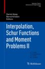 Image for Interpolation, Schur functions and moment problems II : 226