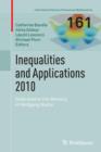 Image for Inequalities and Applications 2010