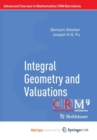 Image for Integral Geometry and Valuations