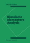 Image for Klassische Elementare Analysis.