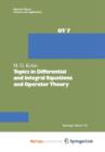 Image for Topics in Differential and Integral Equations and Operator Theory
