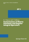 Image for Factorization of Matrix Functions and Singular Integral Operators