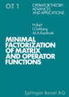 Image for Minimal Factorization of Matrix and Operator Functions.