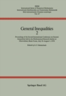 Image for General Inequalities 2: Proceedings of the Second International Conference On General Inequalities Held in the Mathematical Research Institut at Oberwolfach, Black Forest July 30-august 5, 1978.