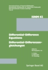 Image for Differential-difference Equations/differential-differenzengleichungen: Applications and Numerical Problems/anwendungen Und Numerische Probleme. : 62