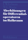 Image for Abschatzungen fur Differentialoperatoren im Halbraum.