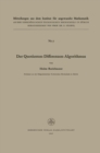 Image for Der Quotienten-differenzen-algorithmus.