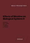 Image for Effects of Nicotine on Biological Systems II