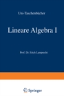 Image for Lineare Algebra I.
