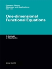 Image for One-dimensional Functional Equations