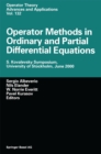Image for Operator Methods in Ordinary and Partial Differential Equations: S. Kovalevsky Symposium, University of Stockholm, June 2000