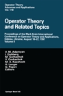 Image for Operator Theory and Related Topics: Proceedings of the Mark Krein International Conference On Operator Theory and Applications, Odessa, Ukraine, August 18-22, 1997 Volume Ii : 118
