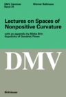 Image for Lectures On Spaces of Nonpositive Curvature