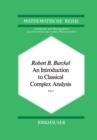 Image for Introduction to Classical Complex Analysis: Vol. 1