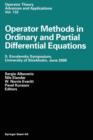 Image for Operator Methods in Ordinary and Partial Differential Equations