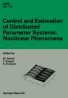 Image for Control and Estimation of Distributed Parameter Systems: Nonlinear Phenomena