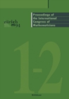 Image for Proceedings of the International Congress of Mathematicians : August 3–11, 1994 Zurich, Switzerland