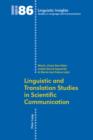 Image for Linguistic and translation studies in scientic communication
