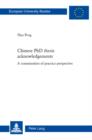 Image for Chinese PhD thesis acknowledgements: A communities of practice perspective : 464