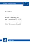 Image for Calvin&#39;s theodicy and the hiddenness of God: Calvin&#39;s sermons on the book of Job : v. 926 = Europaische Hochschulschriften. Reihe XXI