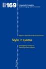Image for Style in syntax: investigating variation in Spanish pronoun subjects : volume 169