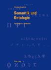 Image for Semantik und Ontologie: Drei Studien zu Aristoteles