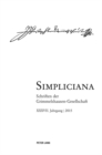 Image for Simpliciana: Schriften der Grimmelshausen-Gesellschaft- XXXVII. Jahrgang / 2015.