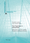 Image for Entre linguistique et anthropologie: Observations de terrain, modeles d&#39;analyse et experiences d&#39;ecriture