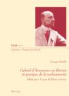 Image for Gabriel d&#39;Annunzio ou theorie et pratique de la surhumanite: Edite par / A cura di Mario Cimini