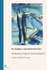 Image for Entre belgitude et postmodernite: textes, themes et styles : Vol. 41.