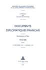 Image for Documents diplomatiques francais: Armistices et Paix - 1918-1920 - Tome I (27 septembre 1918 - 17 janvier 1919)